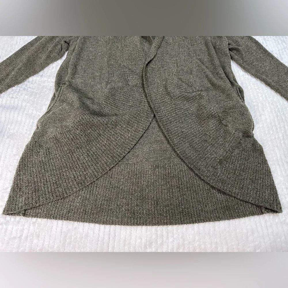 Barefoot Dreams Green Cozy Chic Lite Circle Cardigan/ Sweater Oversized Small - Picture 7 of 12